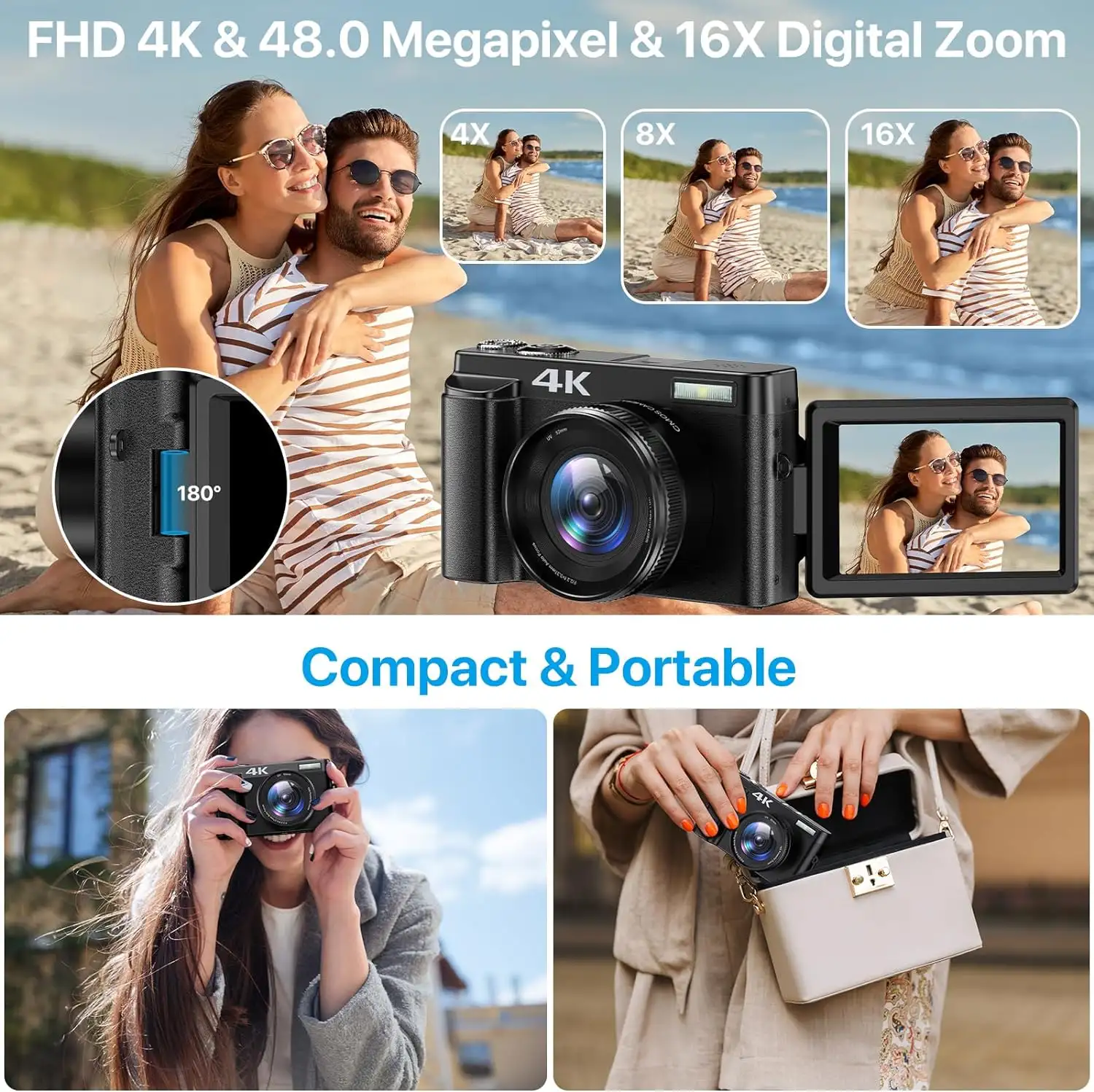 TEBNGIHNM 4K Digital Camera for Photography Autofocus 48MP 4K Camera with SD Card - 81c mzwygl._ac_sl1500_